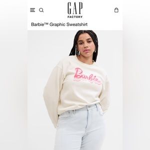BARBIE sweatshirt size